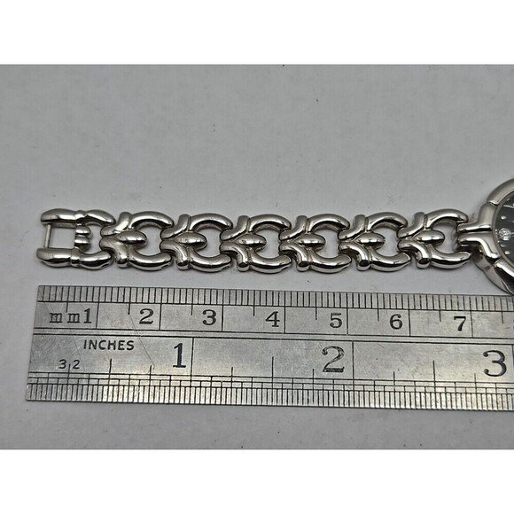 Bulova A3 Womens Diamond Quartz Watch Silver Bracelet Black Dial New Battery - Picture 9 of 10